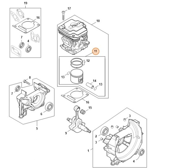 Поршень O 40 мм (41470302003)
