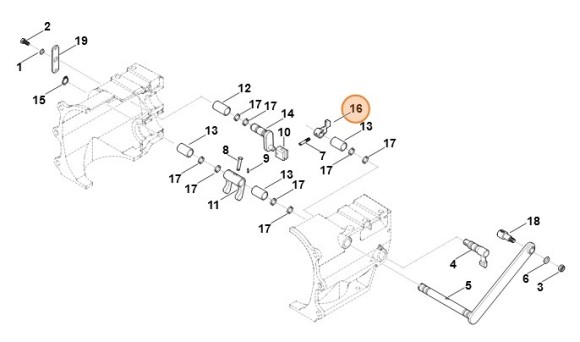 Важіль перемикання STIHL 62516433600
