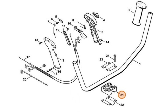 Зажимна деталь STIHL 41377916800 Зажимна деталь STIHL 41377916800