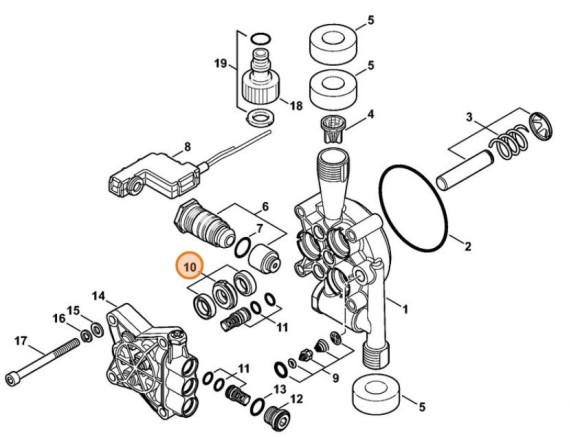 Набір ущільнень - поршень STIHL 47750071001