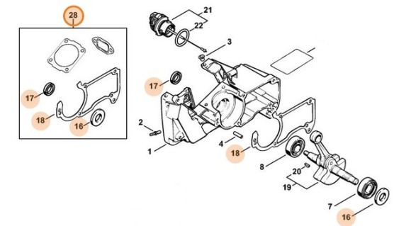Набір ущільнень STIHL 11210071050