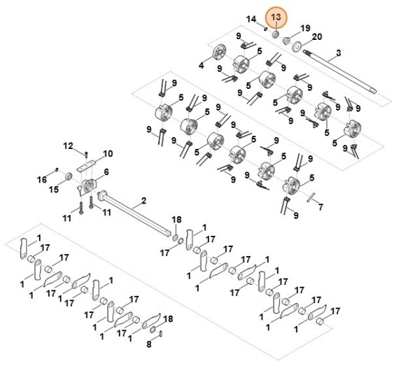 Радіальний шарикопідшипник STIHL 62919840500