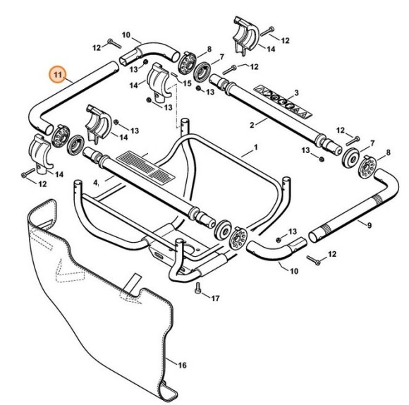 Трубчата рукоятка STIHL 43137911702