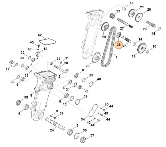 Ланцюгова зірочка STIHL 62506422900