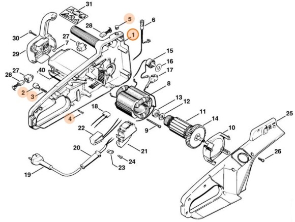 Картер двигуна STIHL 12076000803