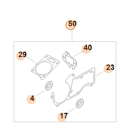 Комплект ущільнень STIHL 11240071600