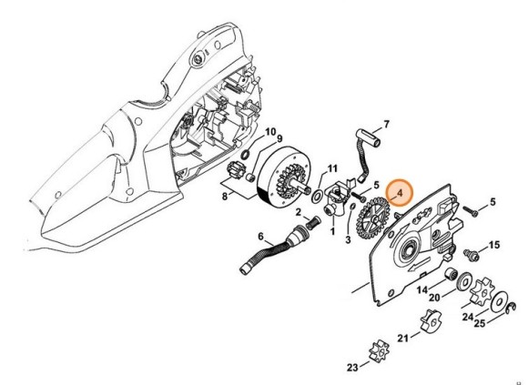 Передняя шестерня (12096471800)