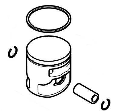 Поршень O 40,5 мм (11480302017) Поршень O 40,5 мм (11480302017)