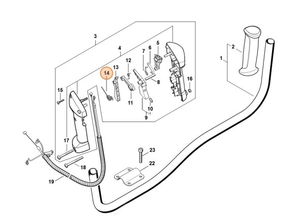 Вита гнучка пружина STIHL 41441824500