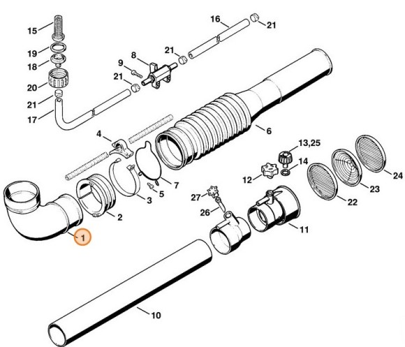 Коліно STIHL 42037086901