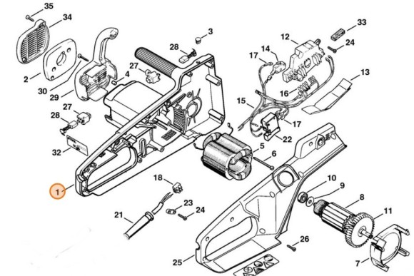 Картер двигуна STIHL 12076021204