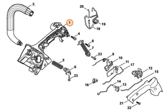 Корпус рукоятки STIHL 11457901014
