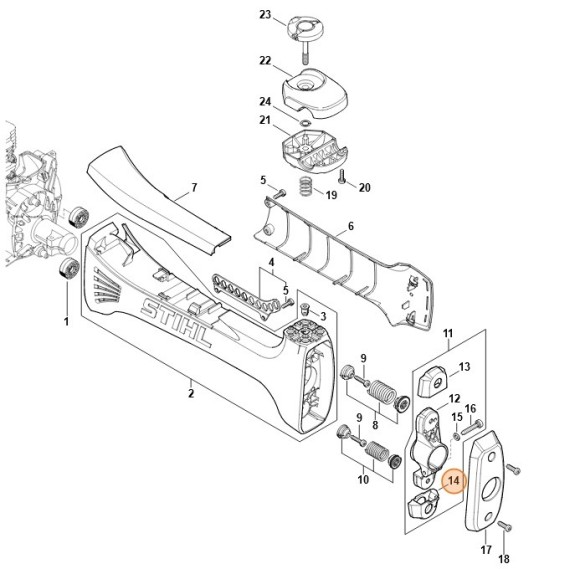 Гумовий буфер STIHL 41487922801