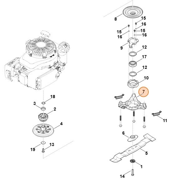 Фланец сцепления (63781600500)