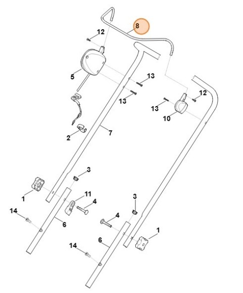 Рукоятка вмикання STIHL 63207640200