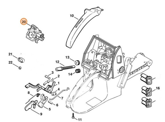 Карбюратор WJ-69C (11221200618)