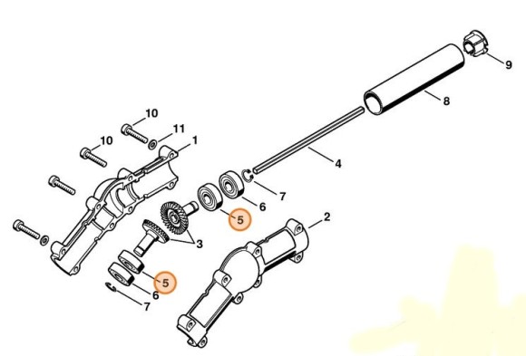 Радіальний шарикопідшипник 6000-RS STIHL 95030035040