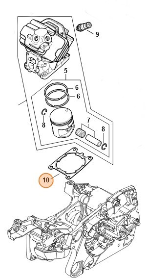 Ущільнення циліндра STIHL 11400292303