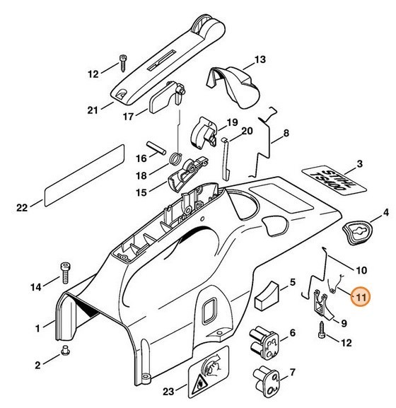 Пружина рычага (42234352100)