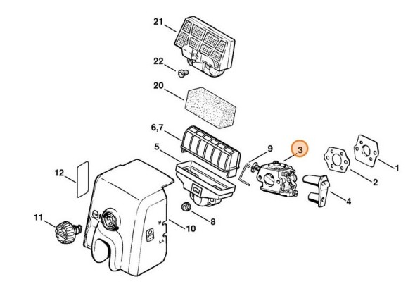 Карбюратор WT-215 (11231200605)