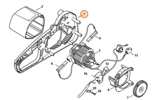 Картер двигуна STIHL 12086021202
