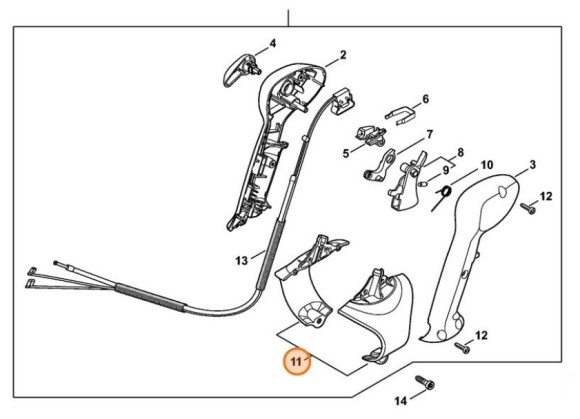 Кріплення рукоятки STIHL 42417900701