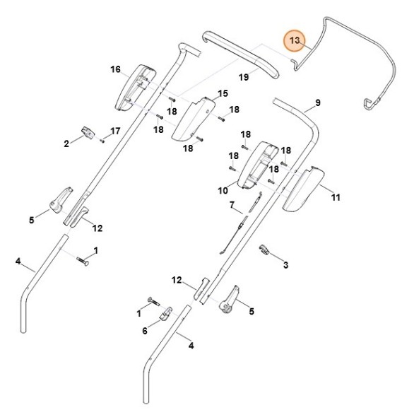Важіль перемикання STIHL 63587640225
