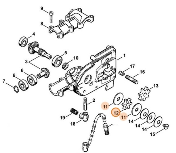 Ланцюгова зірочка 3/8" Picco 6 зубів STIHL 00006402002