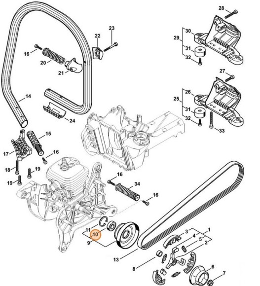 Радіальний шарикопідшипник STIHL 95030035136