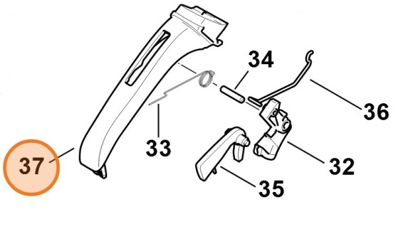 Півкожух рукоятки STIHL 11477910600