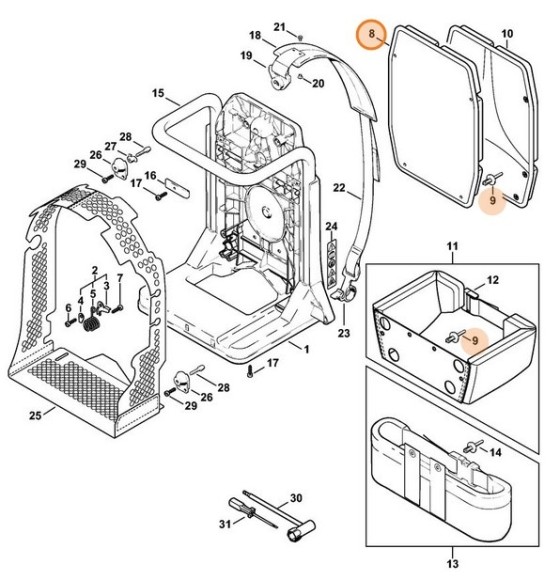 М'яка накладка для спини STIHL 42037908003