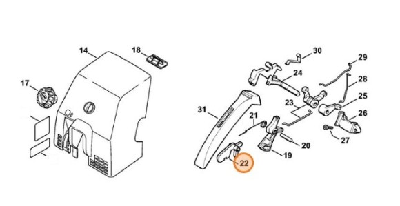 Стопорний важіль STIHL 11171820805
