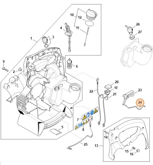Дросельна тяга STIHL 42291821501