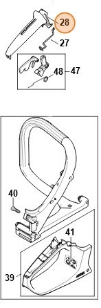 Напівкожух рукоятки STIHL 11487910600