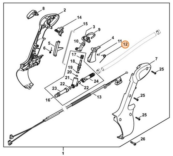 Вита гнучка пружина STIHL 42441824500