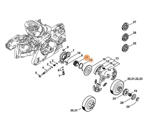 Черв'як STIHL 11216407111