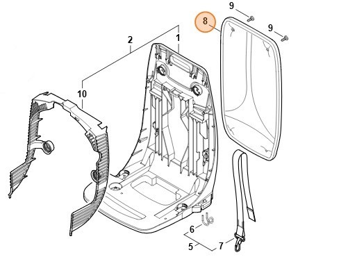 М'яка накладка для спини STIHL 42447908002