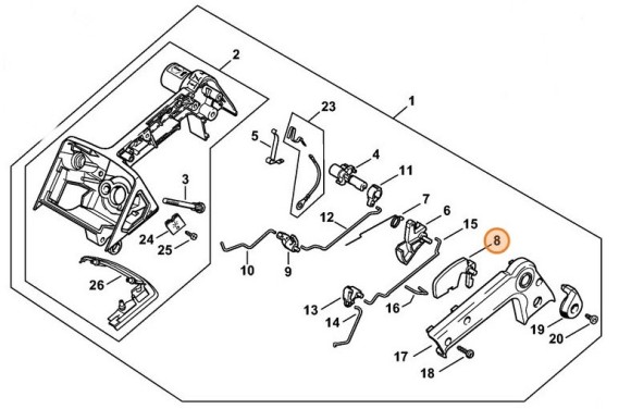 Стопорний важіль STIHL 11291820800
