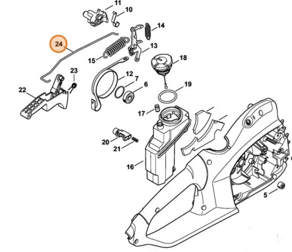 Тормозной трос (12091621501)
