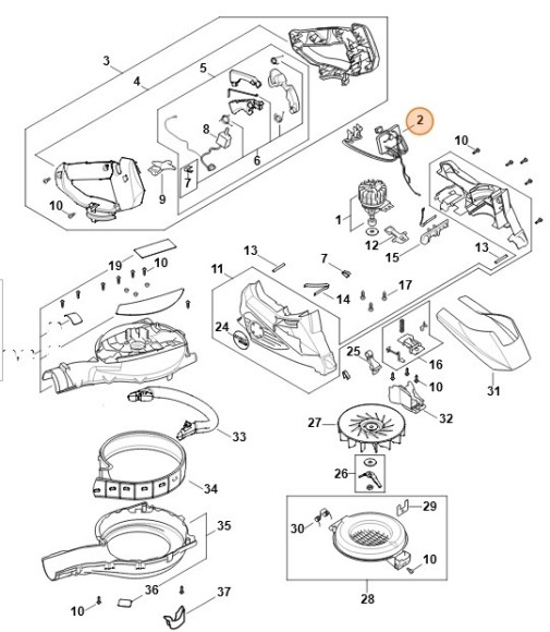Електронний модуль STIHL SA024301400