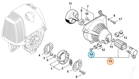 Зажимна скоба STIHL 41807904700