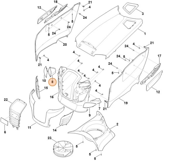 Фара правая (61704031215)