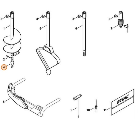 Фреза предварительного позиционирования шнека (43116803305)
