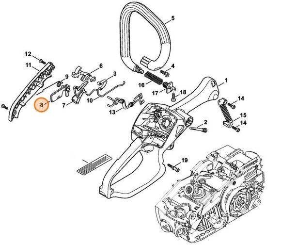 Стопорний важіль STIHL 11291820801