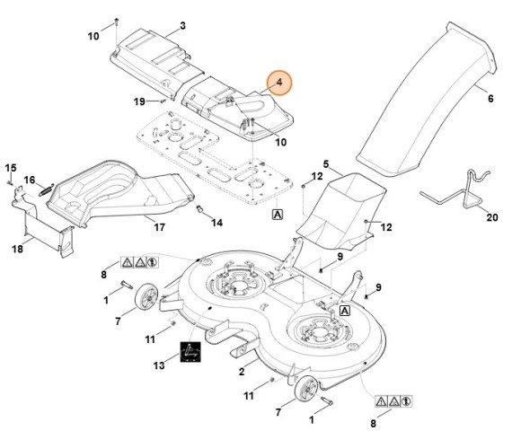 Защитная крышка левая (61707060856)