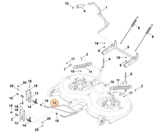 Кокетка передняя (61707803720)