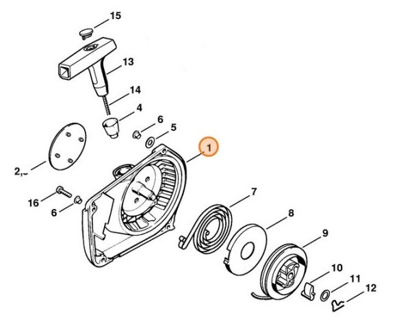 Корпус вентилятора STIHL 11210801812