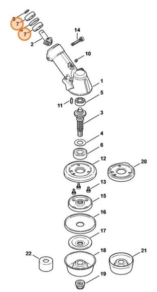 Радіальний шарикопідшипник 6001-2Z STIHL 95030035159