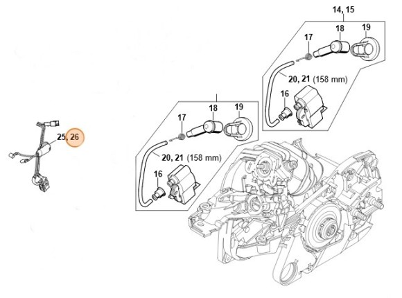 Кабельний жгут STIHL 11414403020