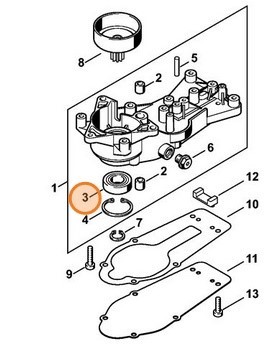 Радіальний шарикопідшипник 6002-2RS STIHL 95030035290
